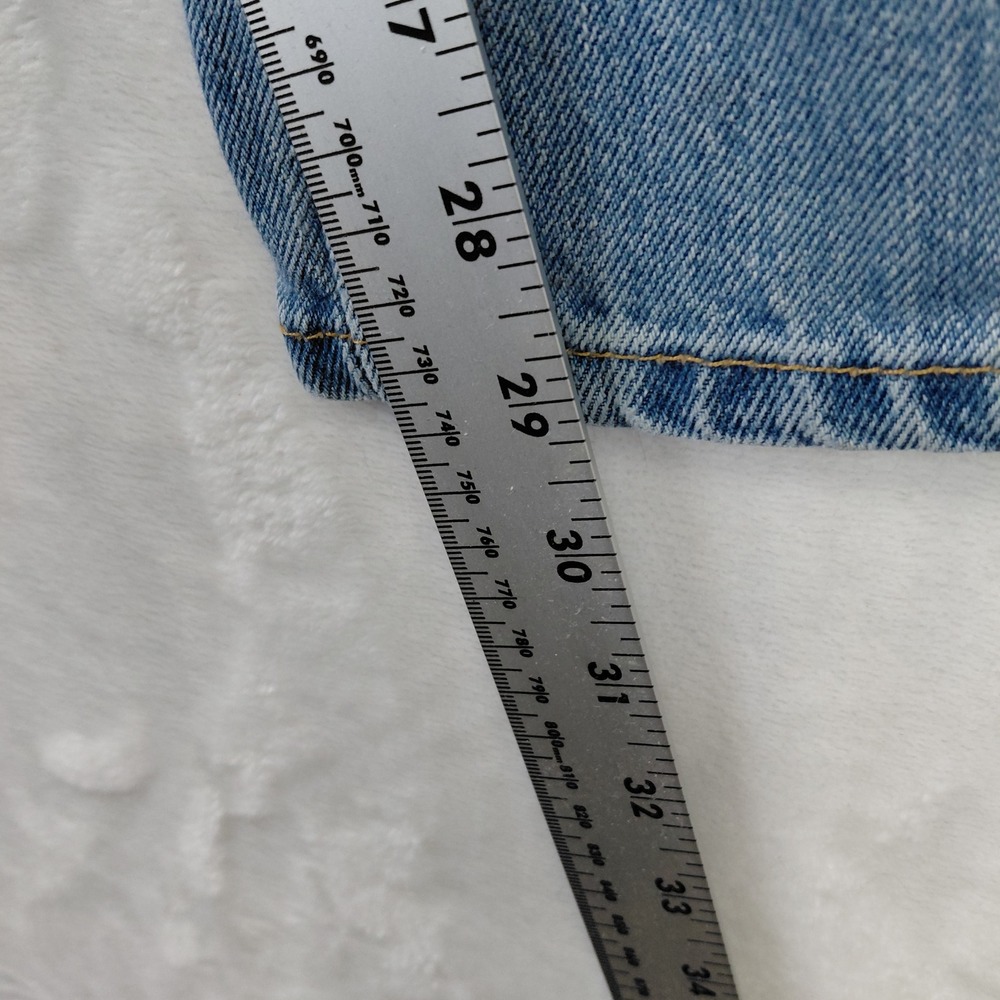 Levis 507 Superlow Slim Jeans Womens 11M Light Wash Vintage Made in USA 32x29 - Picture 5 of 8